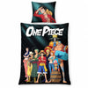 One Piece Strohhut-Crew Wendebettwäsche, 135-140x200 + 65x65 cm