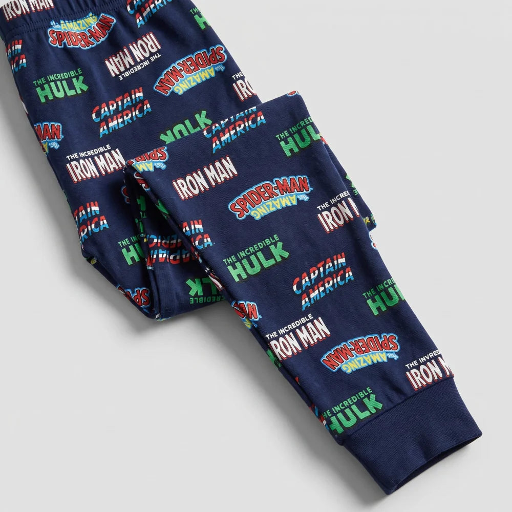 Marvel Avengers Kinder Jungen Schlafanzug Pyjama lang Sleepwear Gr. 104 - WS-Trend.de