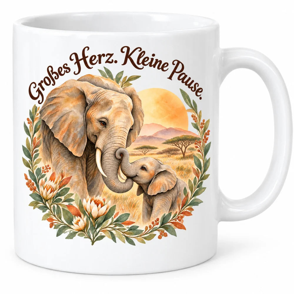 WS-Trend Afrika Tasse Keramik 330 ml mit Spruch 10 Motive als Geschenk - WS-Trend.de
