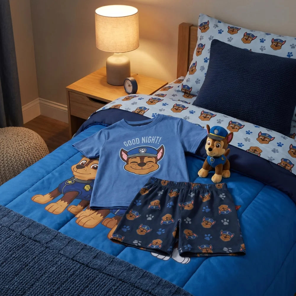 Paw Patrol Jungen Schlafanzug Pyjama Shirt Shorts Gr. 98-128 Baumwolle - WS-Trend.de