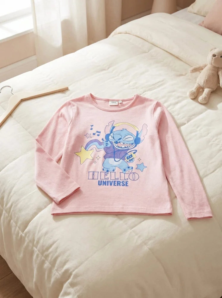 Disney Lilo und Stitch Kinder Mädchen Langarmshirt Shirt Gr. 98-128 - WS-Trend.de
