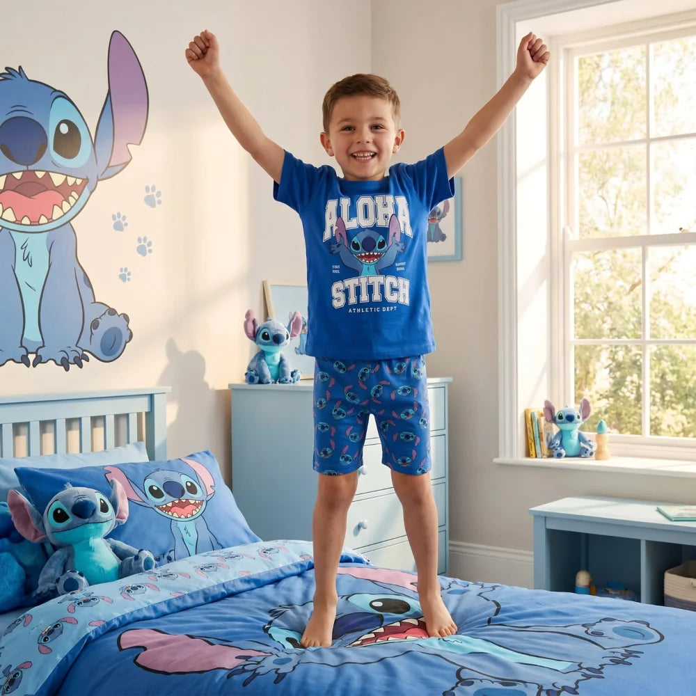 Disney Lilo und Stitch Kinder Jungen Schlafanzug Pyjama Shirt Hose Gr. 98 -128 - WS-Trend.de