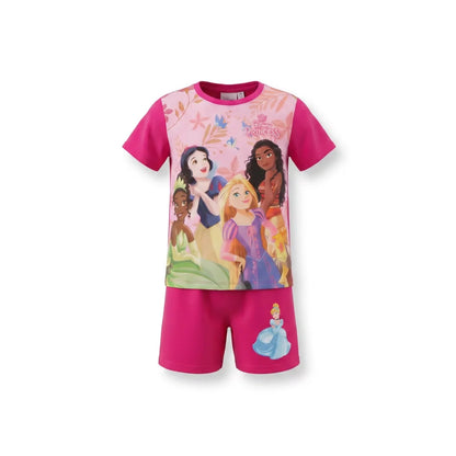 Disney Princess Kinder Mädchen Schlafanzug Pyjama Shirt Shorts Gr. 92-116 - WS-Trend.de