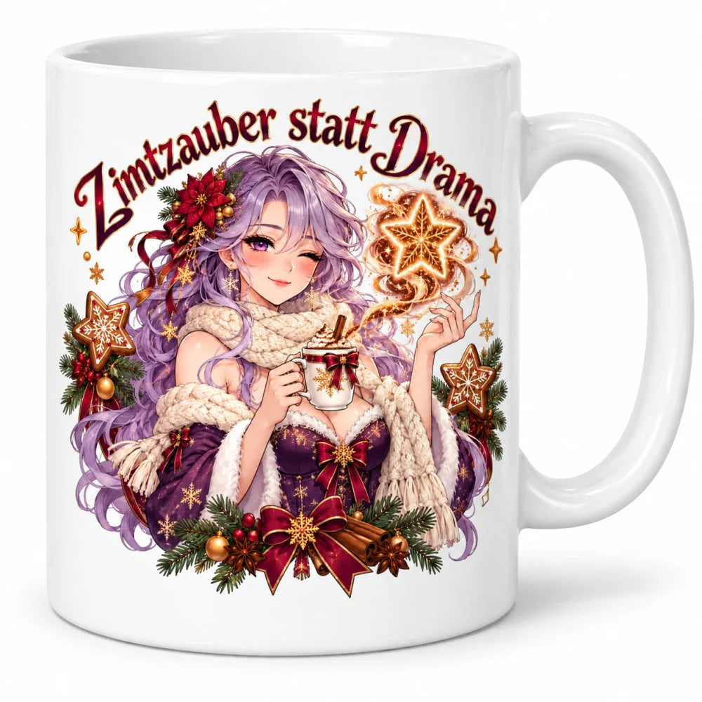 WS-Trend Zimtzauber Anime Tasse Keramik 330 ml mit Spruch als Geschenk - WS-Trend.de