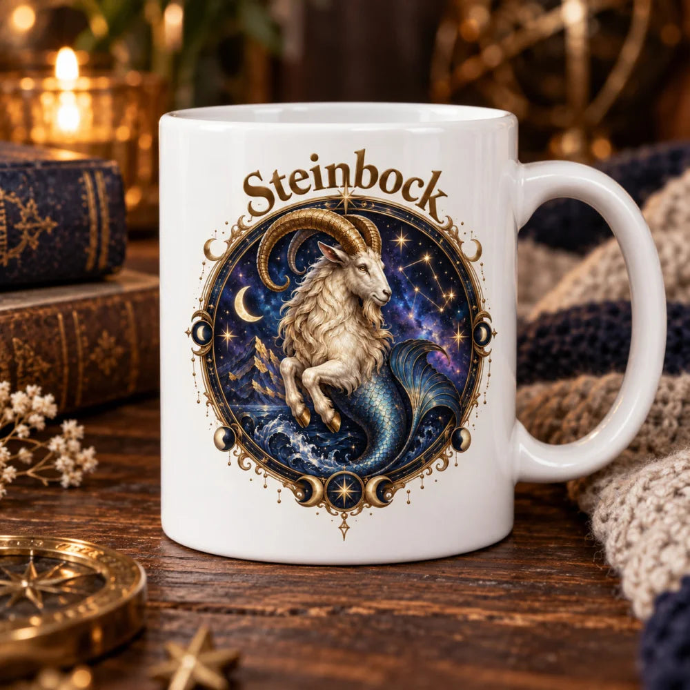 WS-Trend Sternzeichen Tasse Steinbock mystisch Keramik 330 ml Geschenk - WS-Trend.de