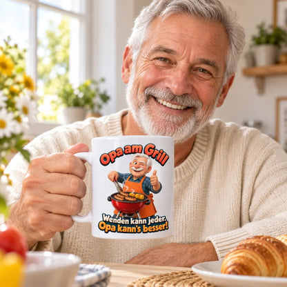 WS-Trend Grillopa Tasse Keramik 330 ml Geschenk für Opa zum Geburtstag - WS-Trend.de