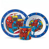 Marvel Spiderman Kinder Geschirr-Set 3 teilig Becher Teller Schüssel