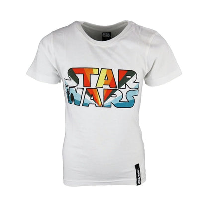 Disney Star Wars T-Shirt Kurzarm Kinder Jungen Shirt Weiß Gr. 152 - WS-Trend.de