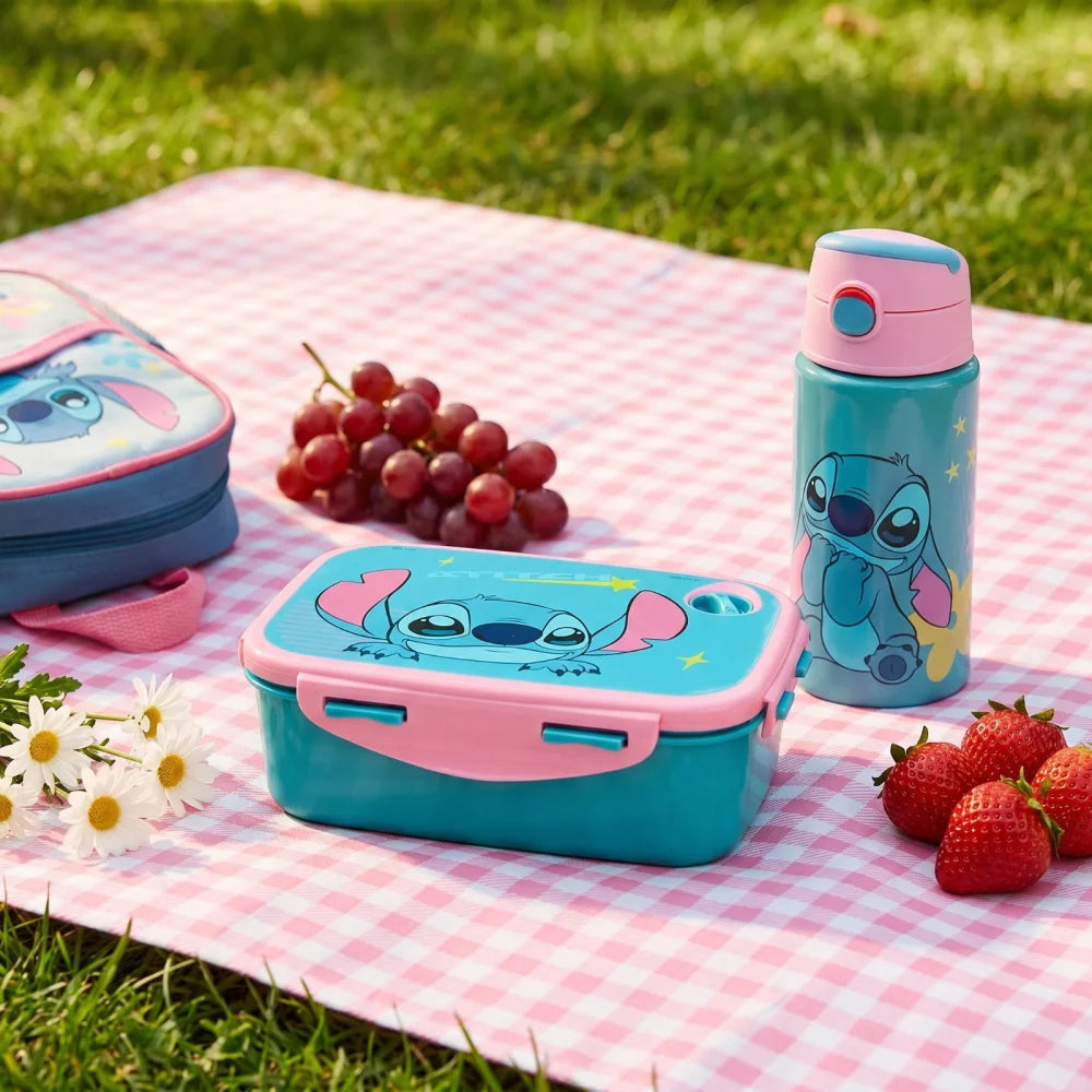 Disney Lilo und Stitch Angel 2 tlg. Set Brotdose plus Alu - Trinkflasche 500 ml - WS-Trend.de