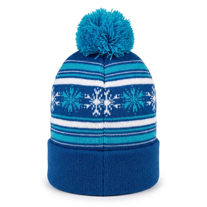Disney Die Eiskönigin Elsa Bommelmütze für Kinder Blau 52 oder 54 cm - WS-Trend.de