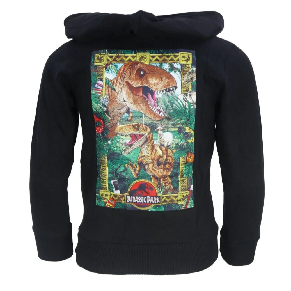 Kapuzenpullover Jurassic Park T-Rex Kinder Jungen Kapuzen Hoodie Pullover Gr. 104 - WS-Trend.de