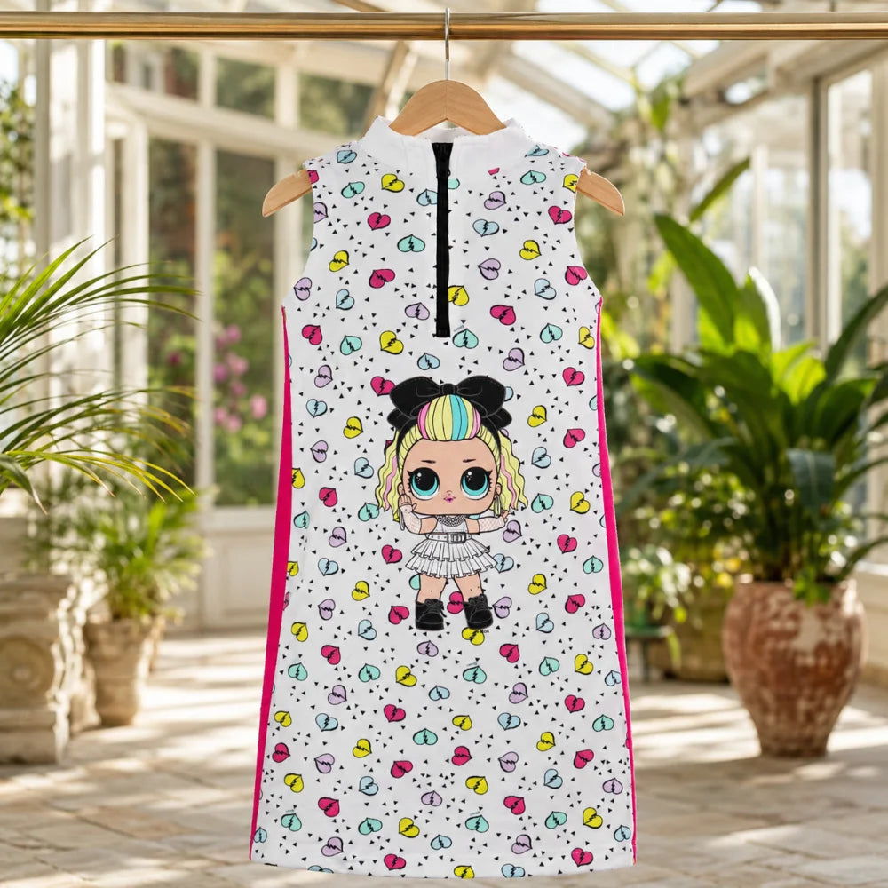 LOL Surprise Mädchen Kinder ärmelloses Sommerkleid Kleid Gr. 110-116 Baumwolle - WS-Trend.de