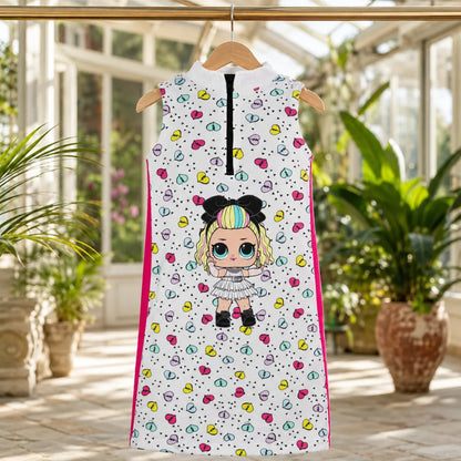 LOL Surprise Mädchen Kinder ärmelloses Sommerkleid Kleid Gr. 110-116 Baumwolle - WS-Trend.de