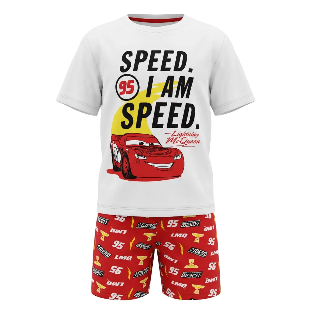 Disney Cars 3 Lightning McQueen Kinder kurzarm Pyjama Schlafanzug 98-128 - WS-Trend.de