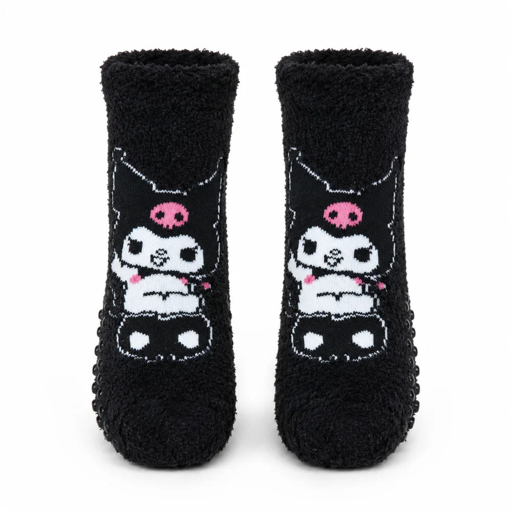 Hello Kitty Kuromi Kinder antirutsch Socken 2er Pack Gr. 23 bis 34 - WS-Trend.de