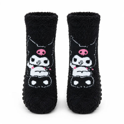 Hello Kitty Kuromi Kinder antirutsch Socken 2er Pack Gr. 23 bis 34 - WS-Trend.de
