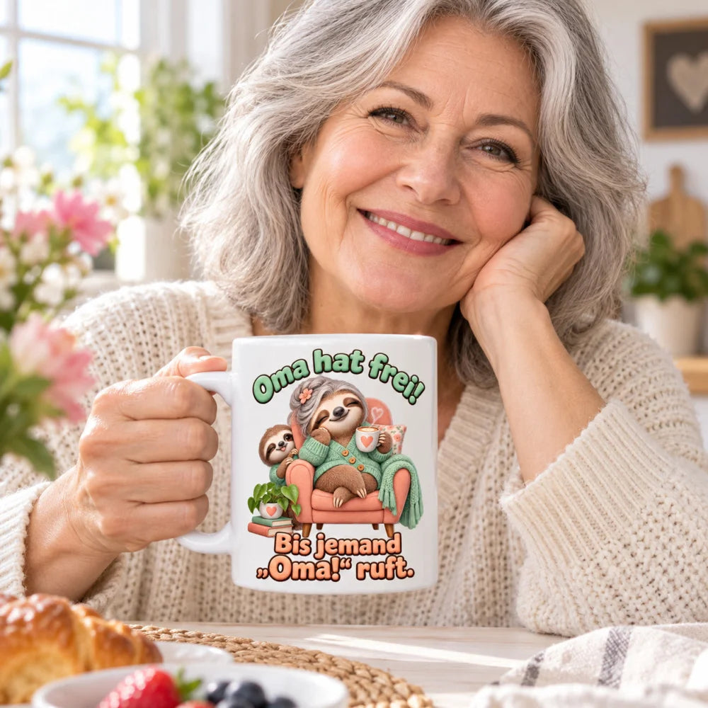 WS-Trend Faultieroma Tasse 330 ml Geschenk für Oma mit lustigem Spruch - WS-Trend.de