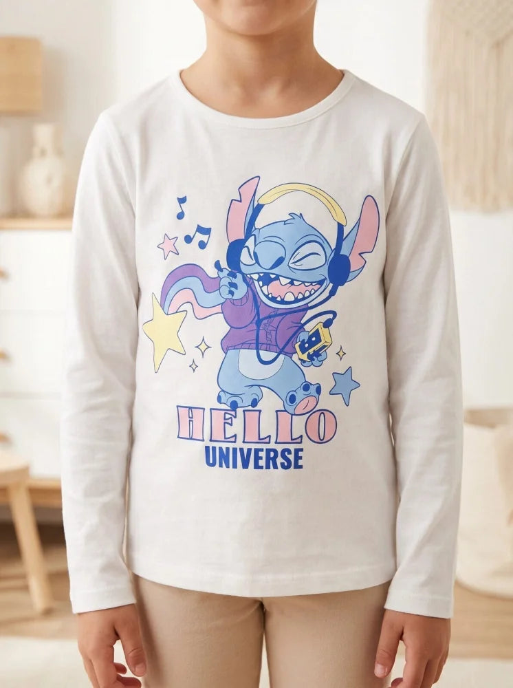 Disney Lilo und Stitch Kinder Mädchen Langarmshirt Shirt Gr. 98-128 - WS-Trend.de