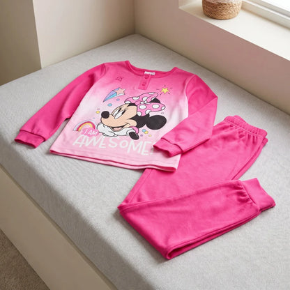 Disney Minnie Maus Mädchen Kinder Schlafanzug Pyjama lang Gr. 98 - 128 - WS-Trend.de