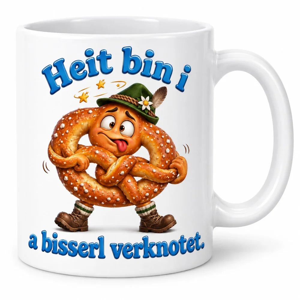 WS-Trend Brezn Kaffeetasse bayerischer Spruch Keramik 330 ml fürs Büro - WS-Trend.de