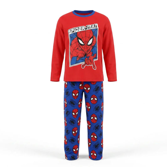 Marvel Spiderman Kinder Coral Schlafanzug Pyjama Pulli Hose Gr. 98-128 - WS-Trend.de