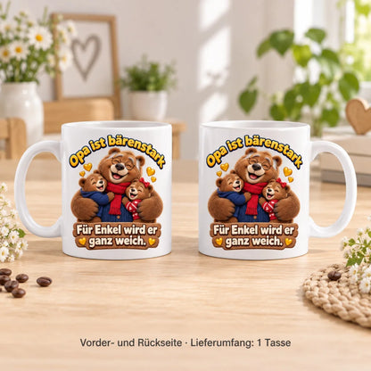 WS-Trend Bärenopa Tasse Keramik 330 ml Geschenk für Opa zum Geburtstag - WS-Trend.de