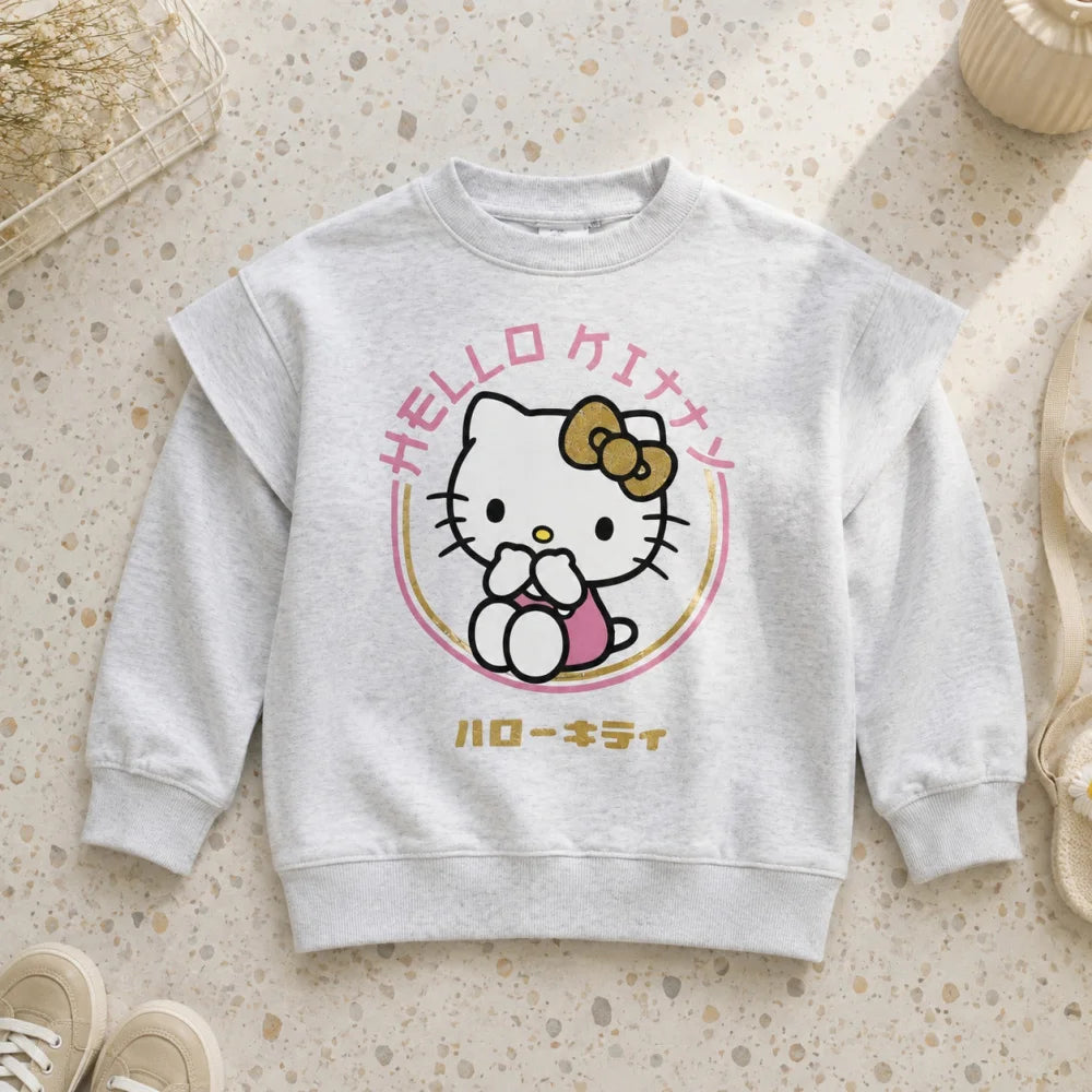 Hello Kitty Mädchen Kinder Sweater Pullover - WS-Trend.de