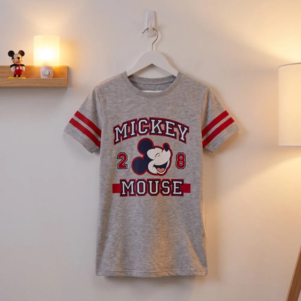 Schlafanzug Disney Mickey Maus Damen kurzarm Schlafshirt Nachthemd XS-M - WS-Trend.de