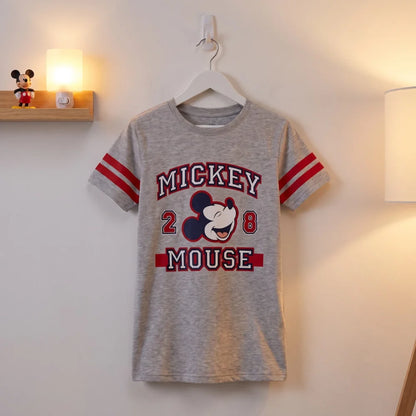 Schlafanzug Disney Mickey Maus Damen kurzarm Schlafshirt Nachthemd XS-M - WS-Trend.de