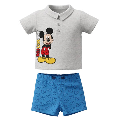 Disney Mickey Maus Baby 2tlg.Set Kleinkind T-Shirt plus Shorts Gr. 62 - 68 - WS-Trend.de