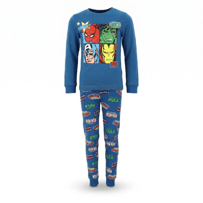 Marvel Avengers Kinder Jungen Schlafanzug Pyjama lang Sleepwear Gr. 104 - WS-Trend.de