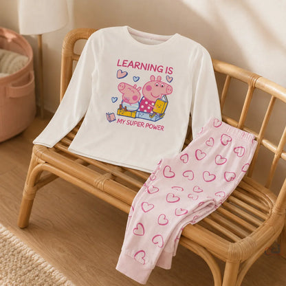 Peppa Wutz Pig Kinder Mädchen Schlafanzug Pyjama Gr. 116 - WS-Trend.de