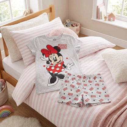 Disney Minnie Maus Mouse Kinder Schlafanzug Pyjama Gr. 116 Shirt Shorts - WS-Trend.de