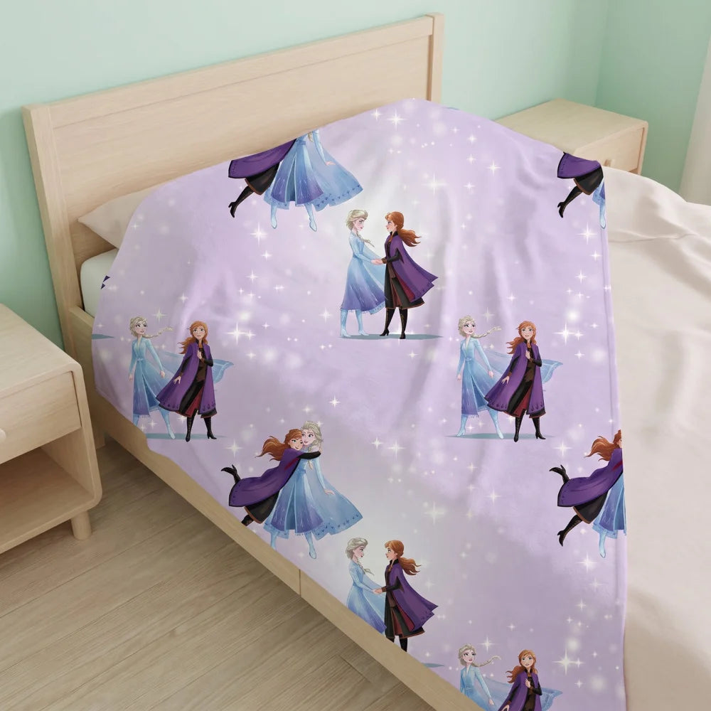 Disney Die Eiskönigin Flanell-Kuscheldecke 110x150 cm Elsa Anna - WS-Trend.de