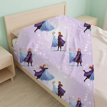 Disney Die Eiskönigin Flanell-Kuscheldecke 110x150 cm Elsa Anna - WS-Trend.de