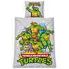 Ninja Turtles Wendebettwäsche 2-teilig, 135-140x200 + 65x65 cm