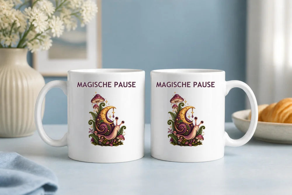 Magische Pause Schnecke Tasse – Whimsigoth Keramikbecher 325 ml - WS-Trend.de