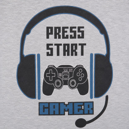 Print-Shirt Fashion UK Gamer Spieler Kinder Jungen langarm Shirt Langarmshirt Gr. 116 -152