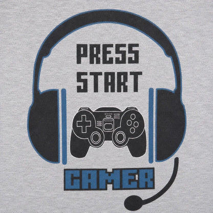 Print-Shirt Fashion UK Gamer Spieler Kinder Jungen langarm Shirt Langarmshirt Gr. 116 -152 - WS-Trend.de