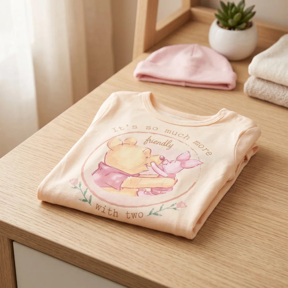 Disney Winnie der Pooh Baby Kleinkind langarm Body Strampler Gr.80 - 92 - WS-Trend.de
