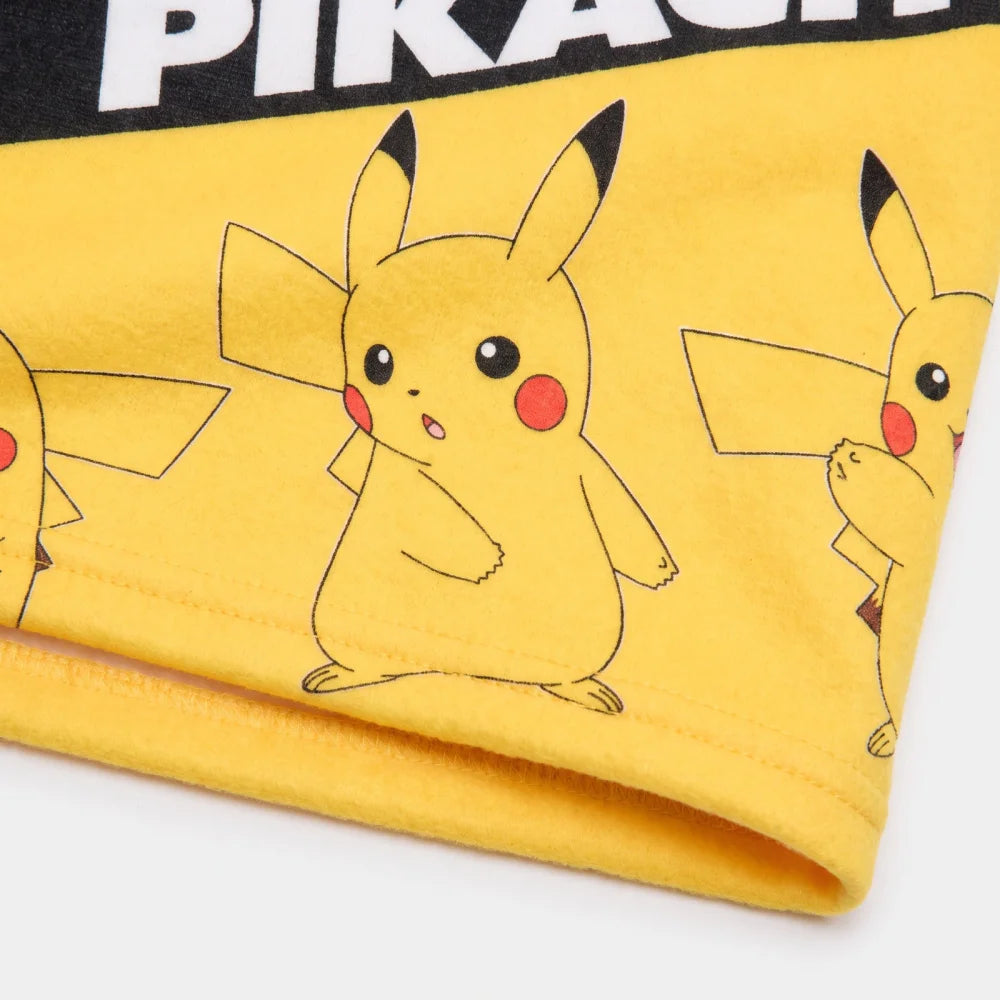 Pokémon Pikachu Kinder Herbst Winter Coral Snood Loop 20 x 25 cm - WS-Trend.de