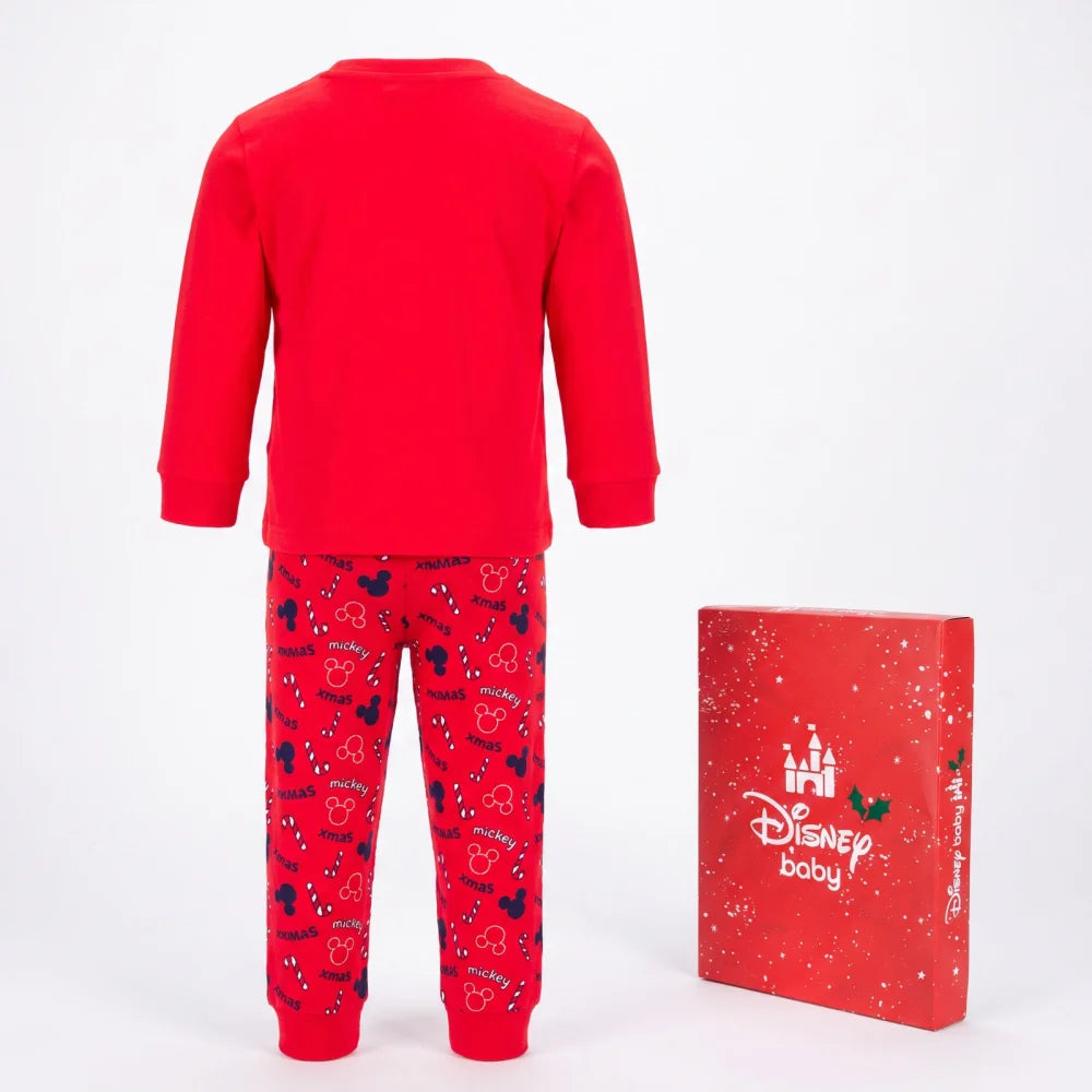 Disney Mickey Maus X-Mas Baby langarm Pyjama Schlafanzug Shirt Hose - WS-Trend.de