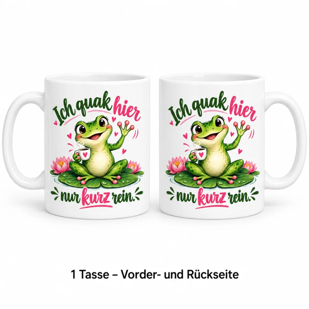 WS-Trend Frosch Tasse mit lustigem Spruch Keramik 330 ml Geschenktasse - WS-Trend.de
