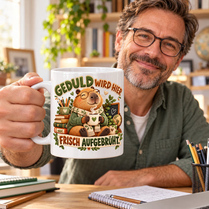Lehrer Tasse Keramik 330 ml Geschenk Lehrerin Unterricht Spruch Kaffee