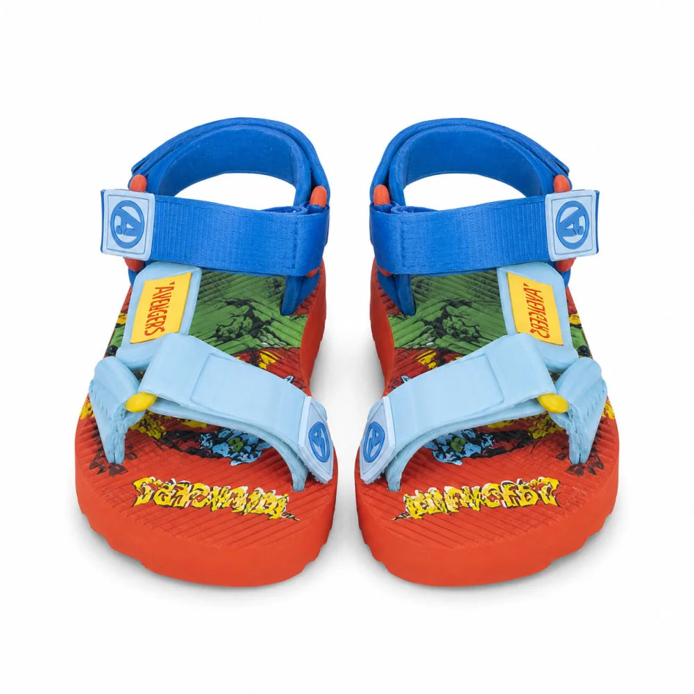 Marvel Avengers Kinder Sandalen Latschen Hausschuhe Klett Gr. 25 bis 32 - WS-Trend.de