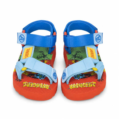 Marvel Avengers Kinder Sandalen Latschen Hausschuhe Klett Gr. 25 bis 32 - WS-Trend.de