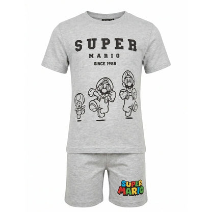 Super Mario 2-teiliger Kinder Jungen Pyjama Shirt Shorts Gr. 104 - WS-Trend.de