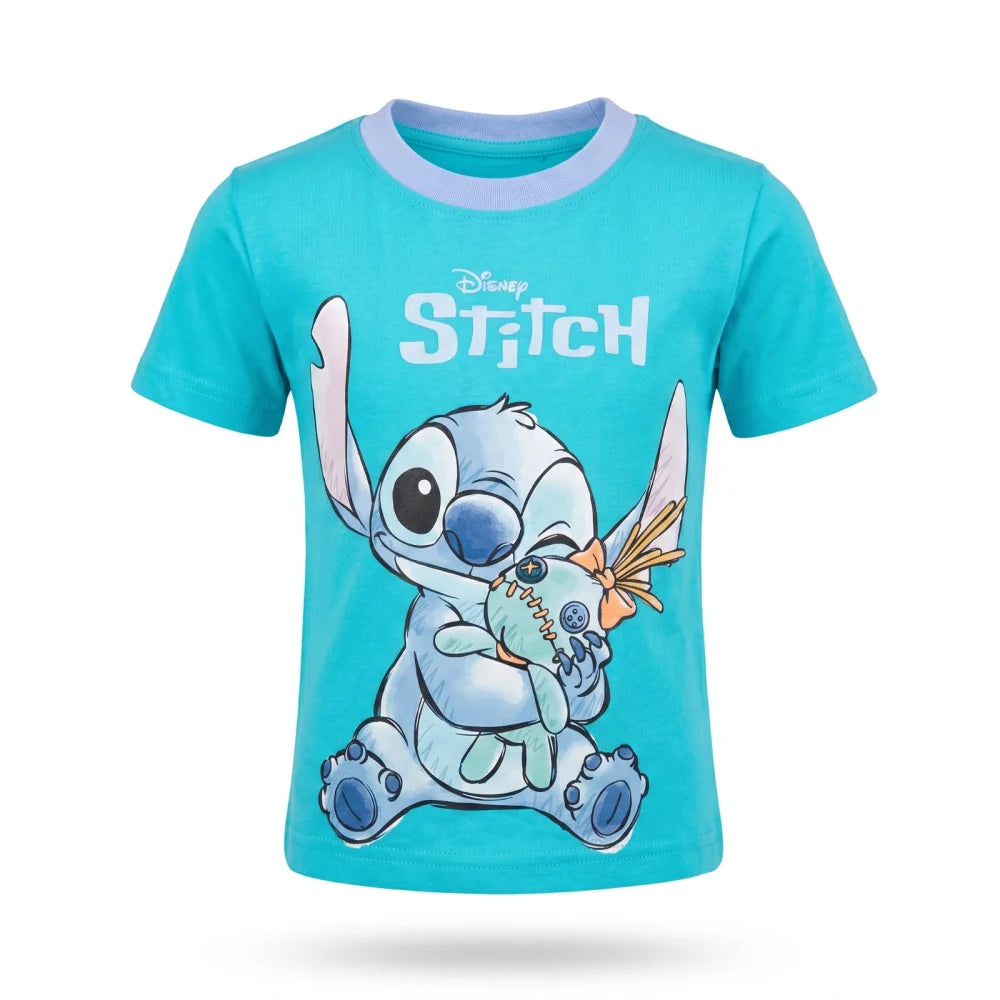 Disney Stitch Kinder Jungen T-Shirt Kurzarm Shirt Gr. 98 bis 128 Baumwolle - WS-Trend.de