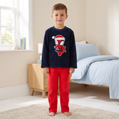 Marvel Spidey Kinder Coral Schlafanzug Pyjama Pulli Hose Gr. 98-116 - WS-Trend.de