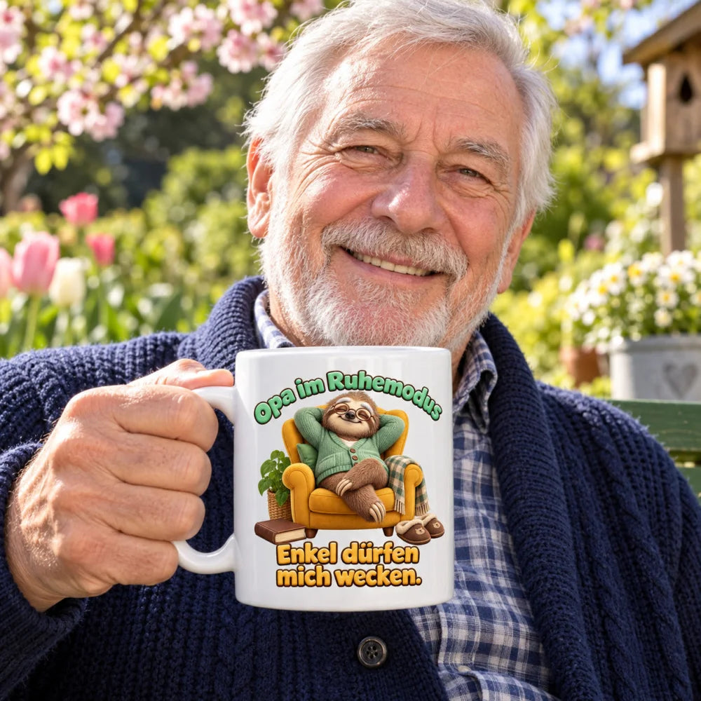 WS-Trend Faultieropa Tasse 330 ml Geschenk für Opa mit lustigem Spruch - WS-Trend.de